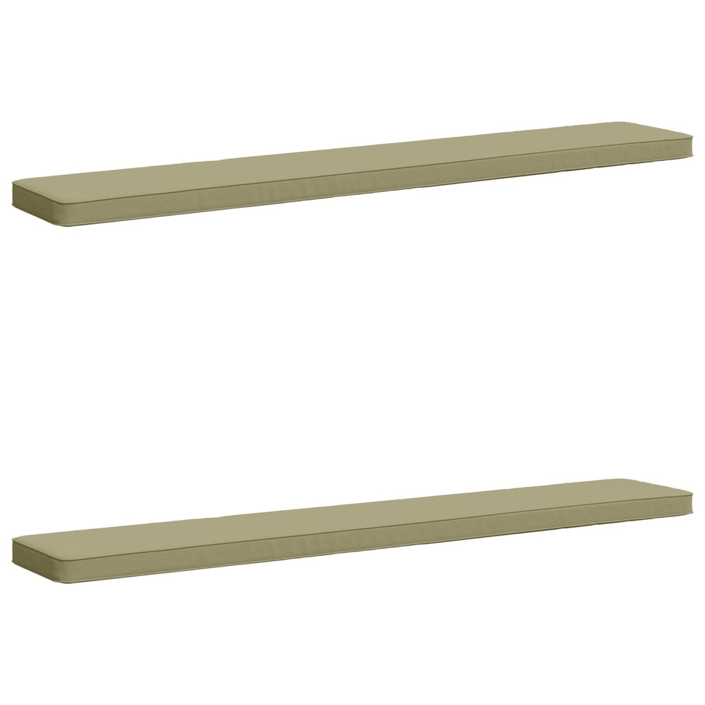 vidaXL Poduszki na ławkę 2-częściowe VUGHT 2 pcs 100% poliester