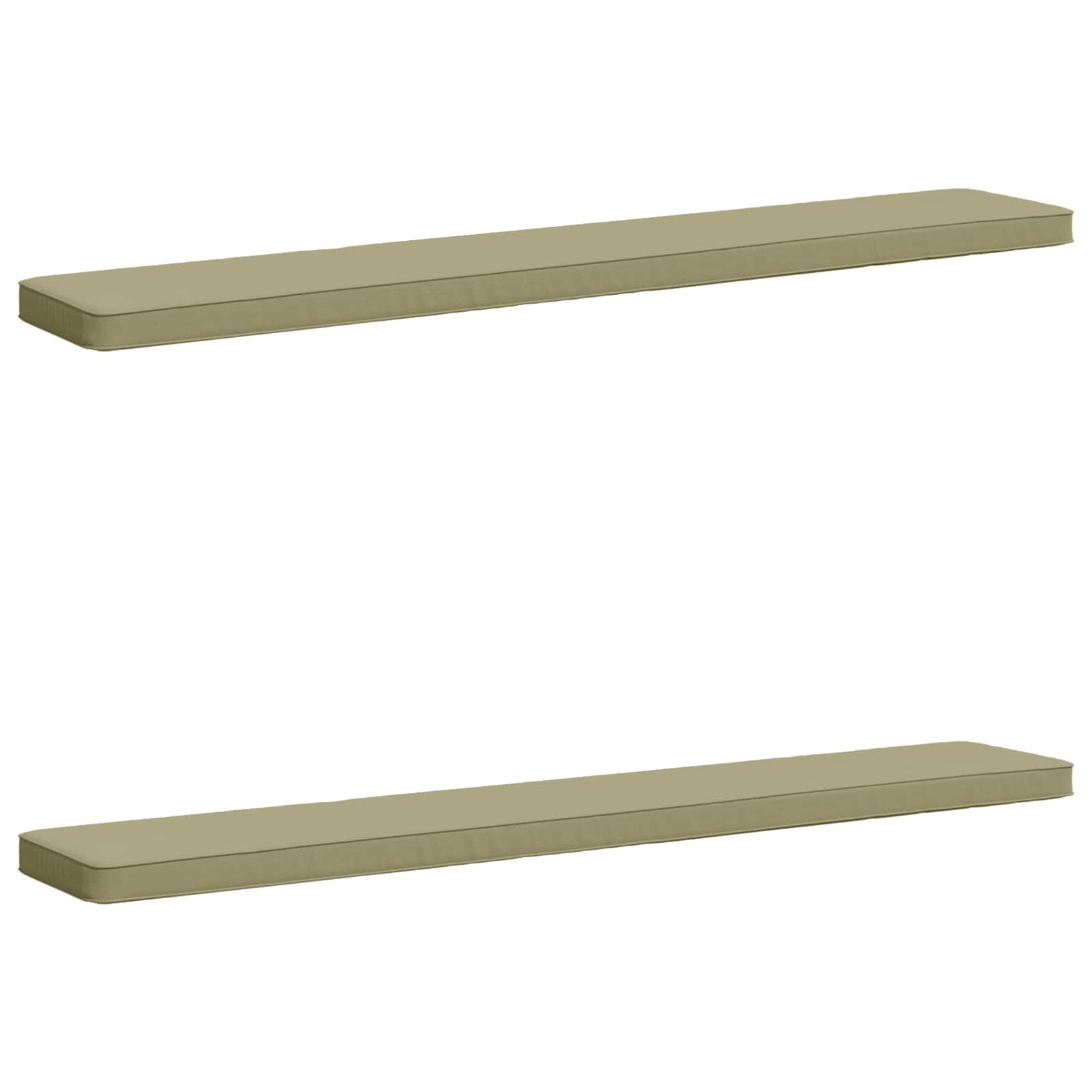 vidaXL Poduszki na ławkę 2-częściowe VUGHT 2 pcs 100% poliester