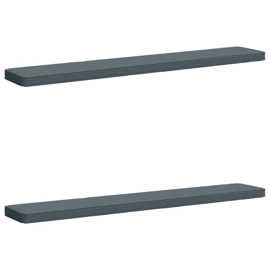 vidaXL Poduszki na ławkę 2-częściowe VUGHT 2 pcs 100% poliester