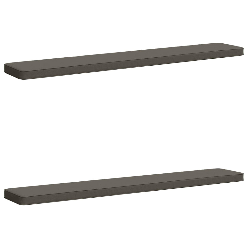 vidaXL Poduszki na ławkę 2-częściowe VUGHT 2 pcs 100% poliester Szary