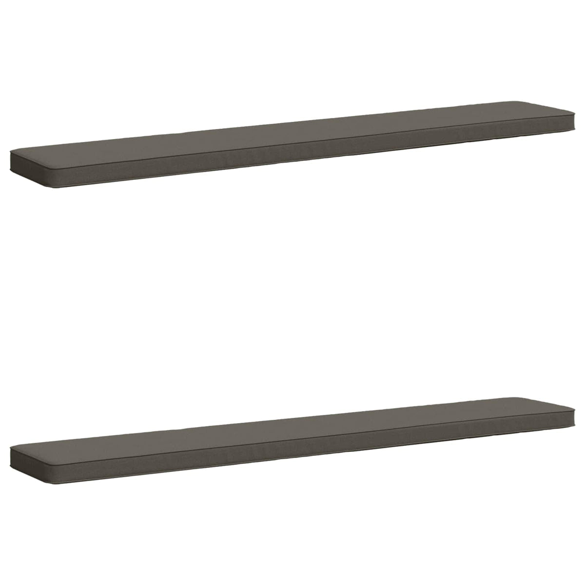 vidaXL Poduszki na ławkę 2-częściowe VUGHT 2 pcs 100% poliester Szary