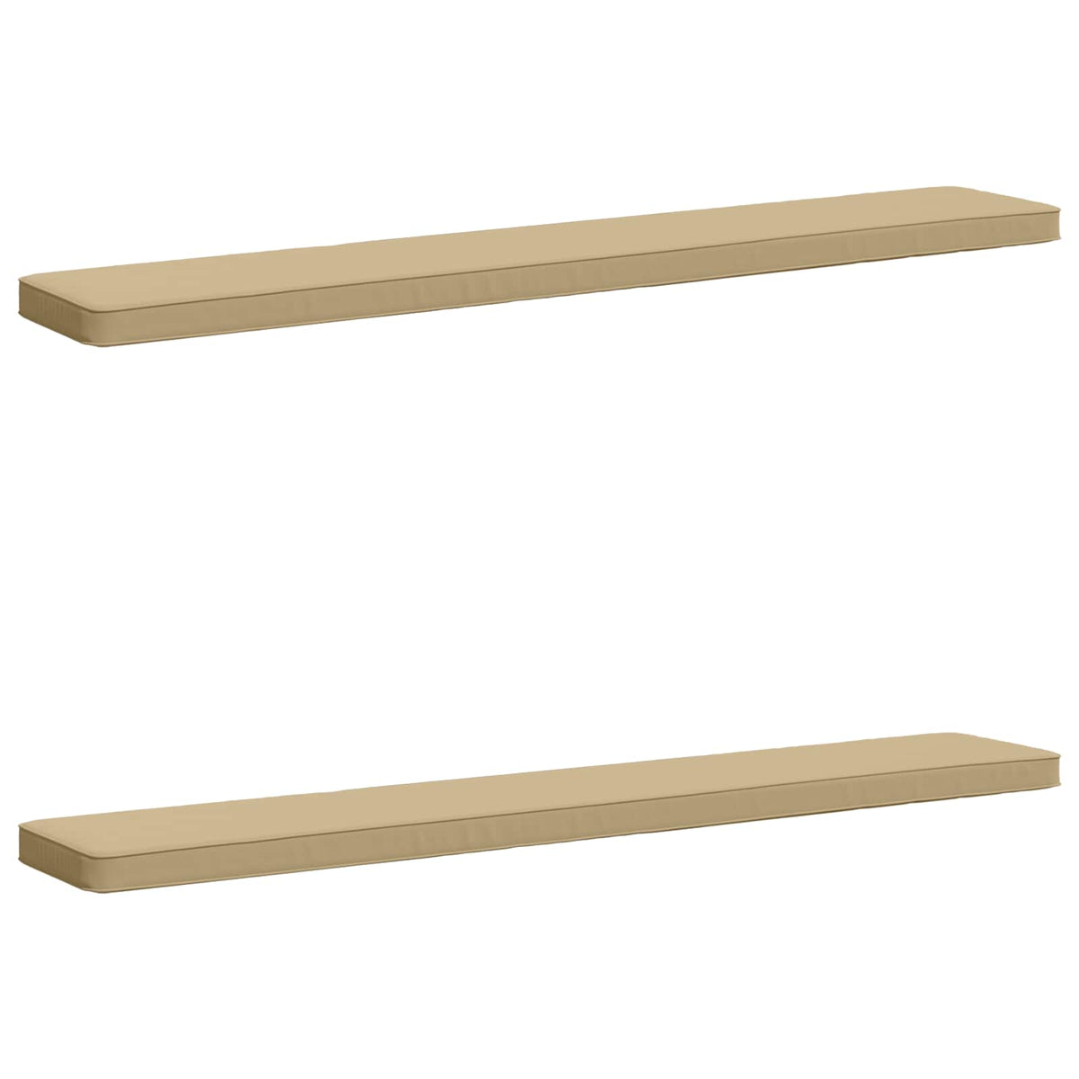 vidaXL Poduszki na ławkę 2-częściowe VUGHT 2 pcs 100% poliester Beżowy
