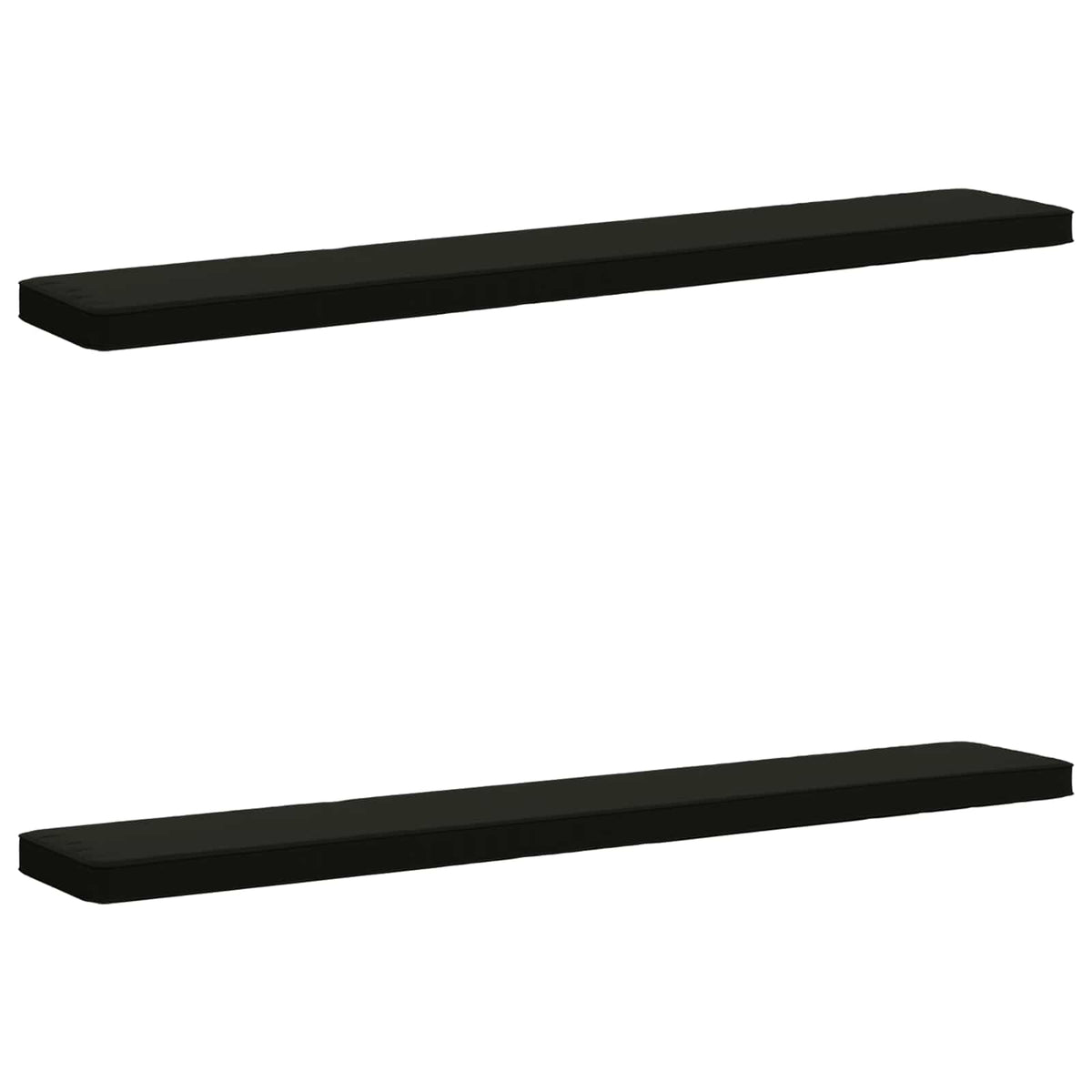 vidaXL Poduszki na ławkę 2-częściowe VUGHT 2 pcs 100% poliester Czarny
