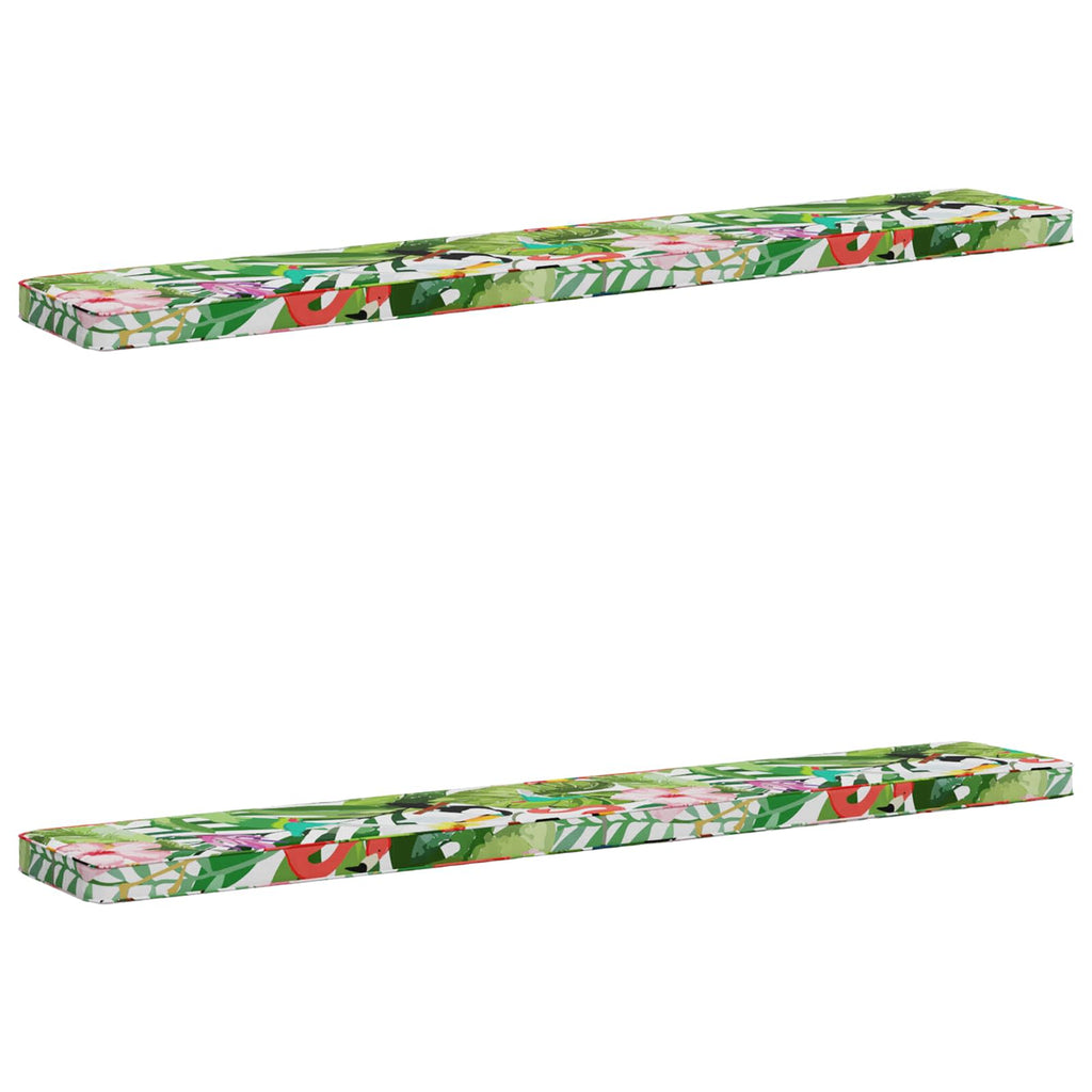 vidaXL Poduszki na ławkę 2-częściowe VUGHT 2 pcs 100% poliester