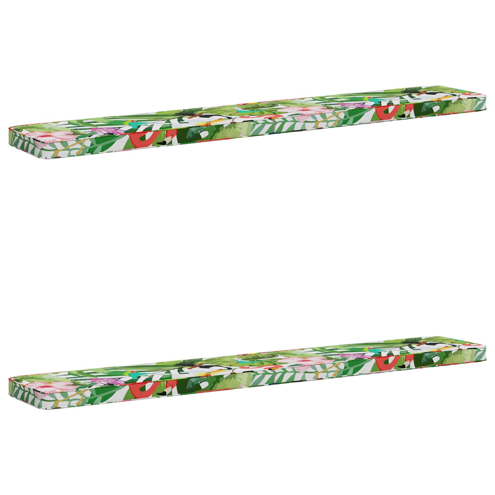 vidaXL Poduszki na ławkę 2-częściowe VUGHT 2 pcs 100% poliester