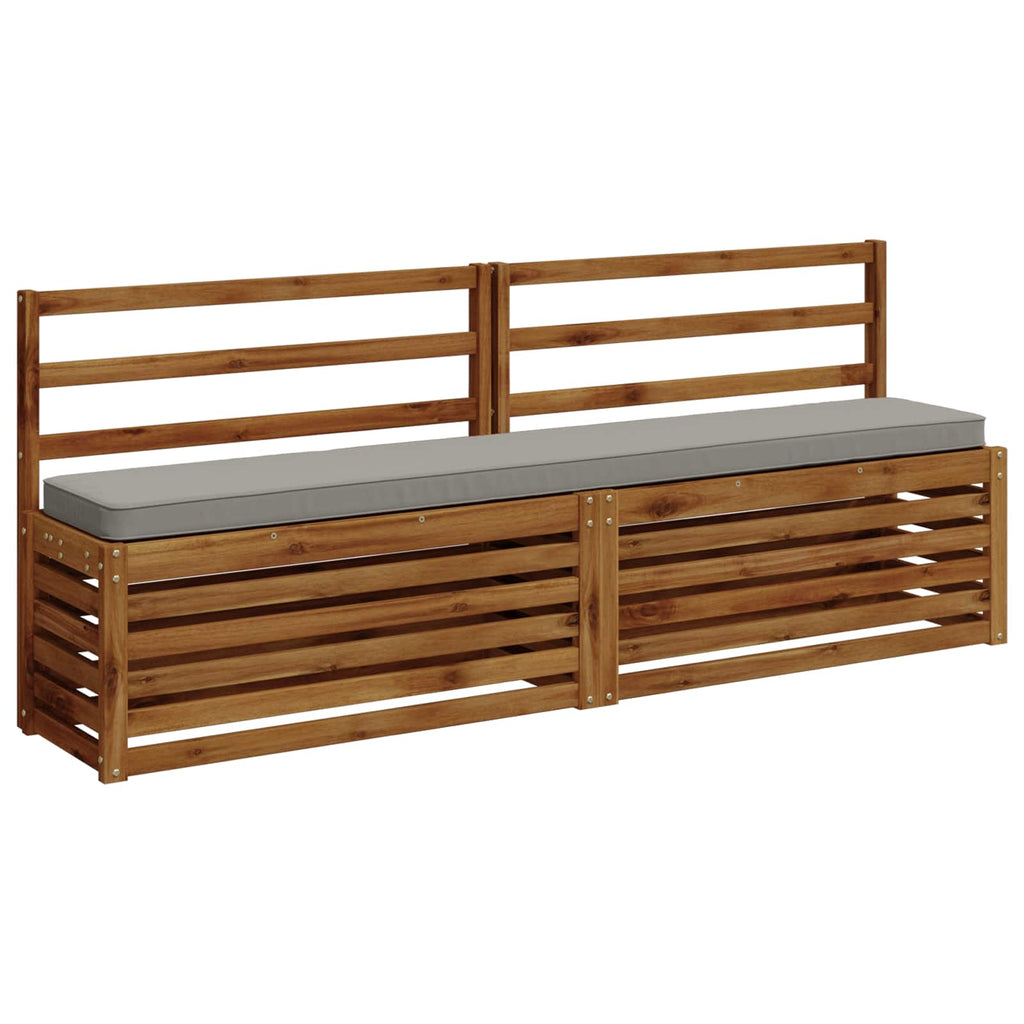 vidaXL Poduszki na ławkę 2-częściowe VUGHT 2 pcs 100% poliester Szary