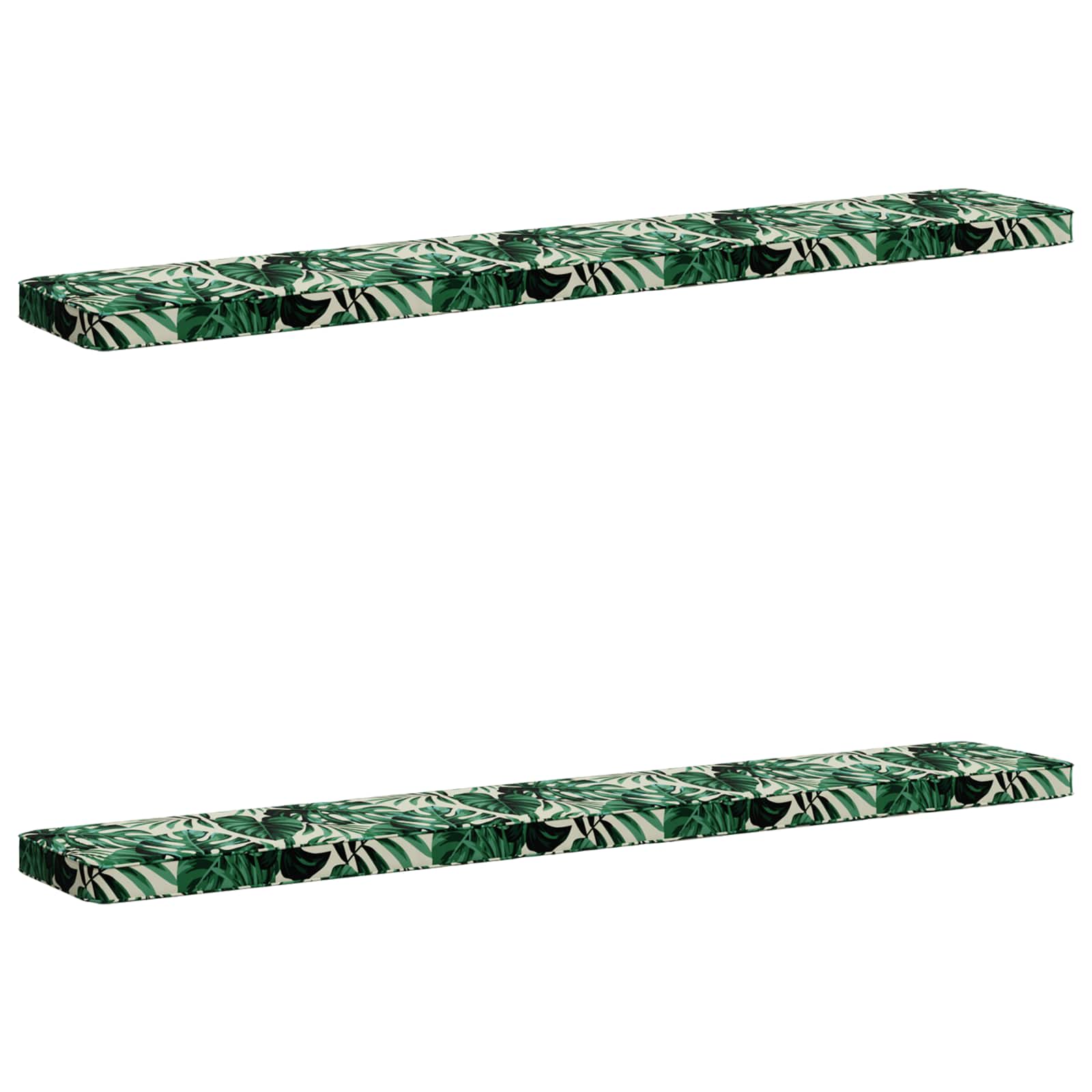 vidaXL Poduszki na ławkę 2-częściowe VUGHT 2 pcs 100% poliester