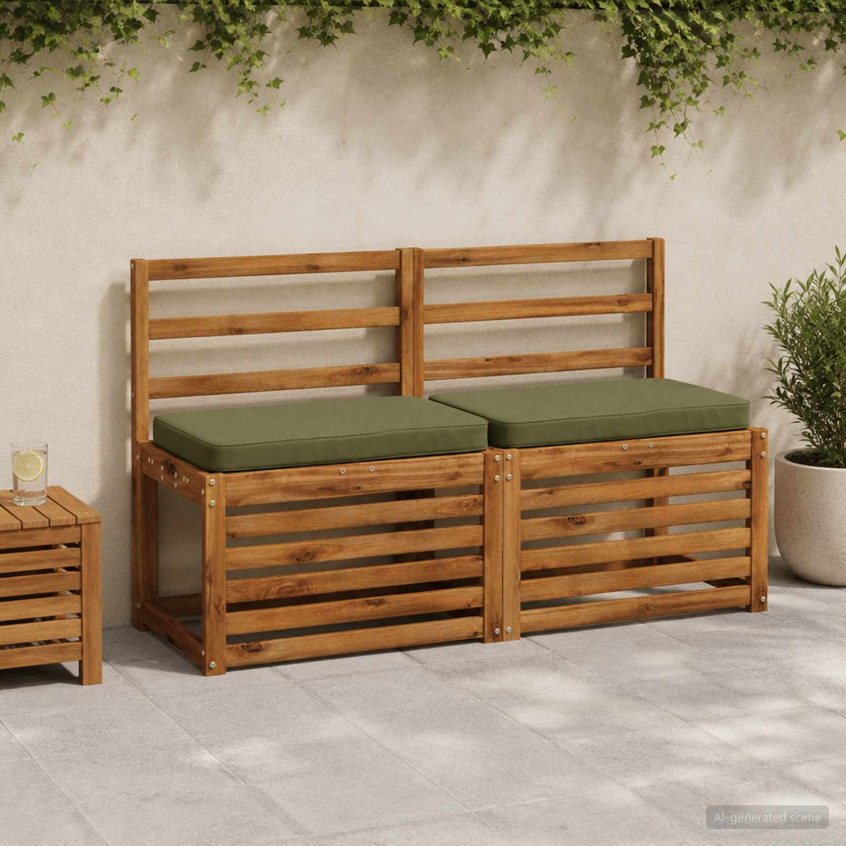 vidaXL Poduszka na ławkę 1-częściowa VUGHT 100% poliester