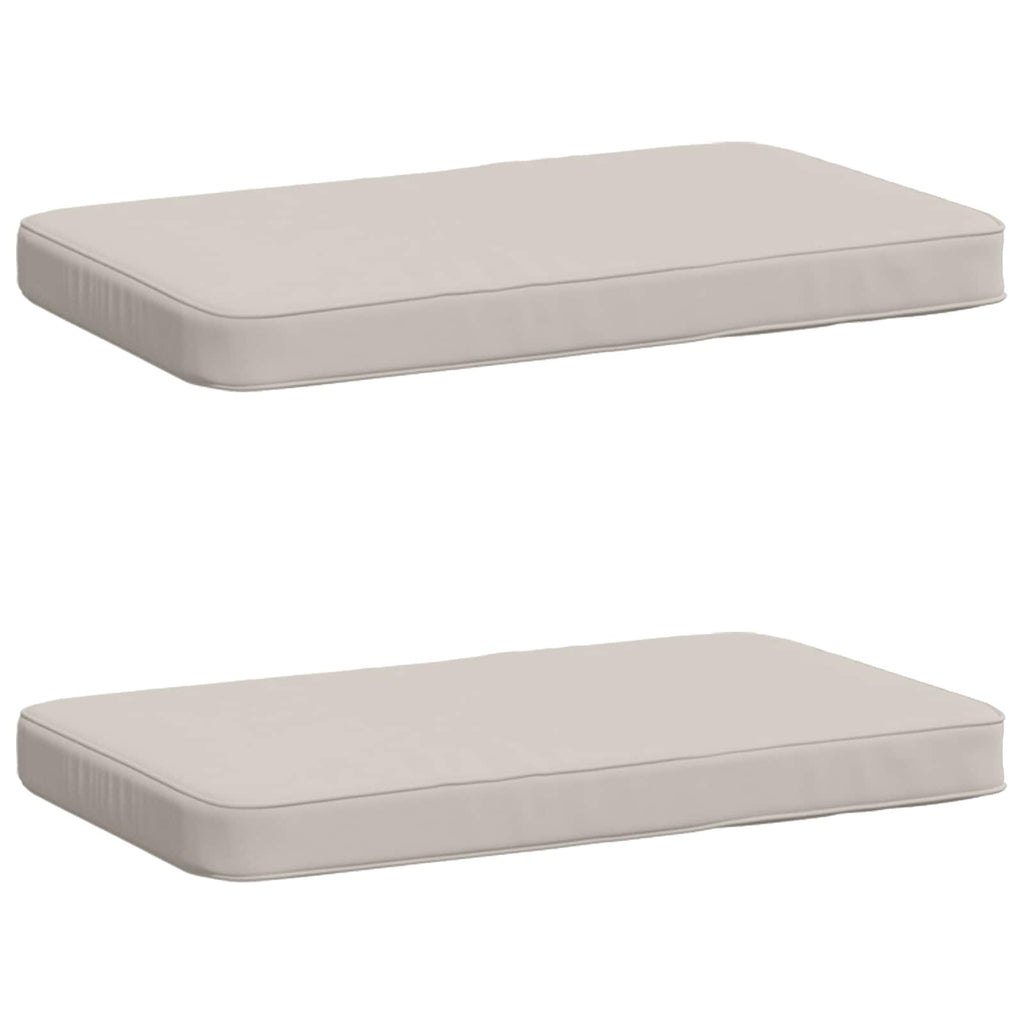 vidaXL Poduszki na ławkę 2-częściowe VUGHT 2 pcs 100% poliester Biały