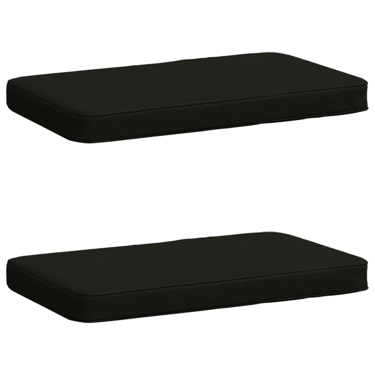 vidaXL Poduszki na ławkę 2-częściowe VUGHT 2 pcs 100% poliester Czarny