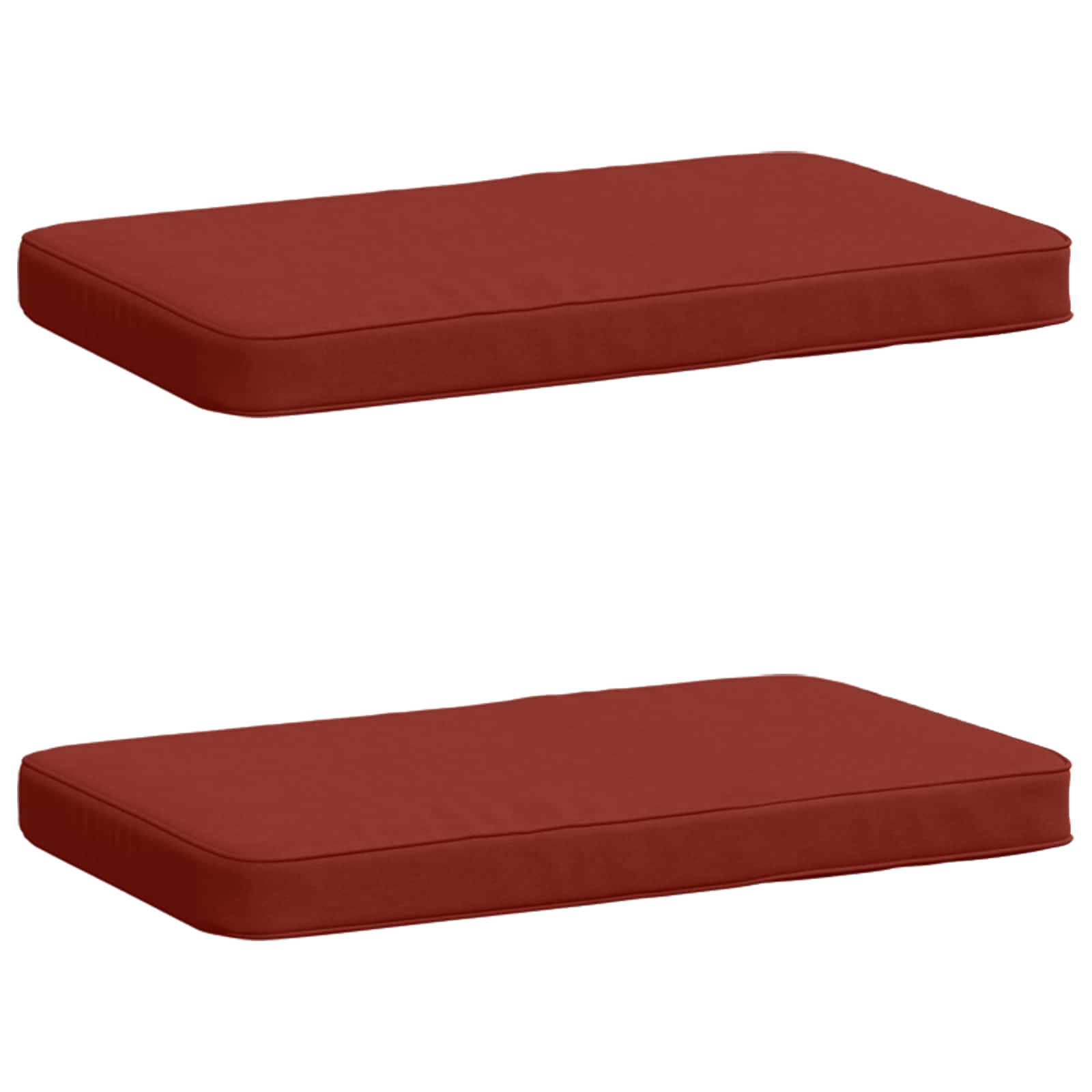 vidaXL Poduszki na ławkę 2-częściowe VUGHT 2 pcs 100% poliester