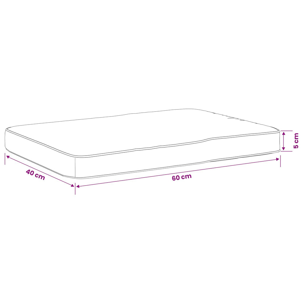 vidaXL Poduszki na ławkę 2-częściowe VUGHT 2 pcs 100% poliester