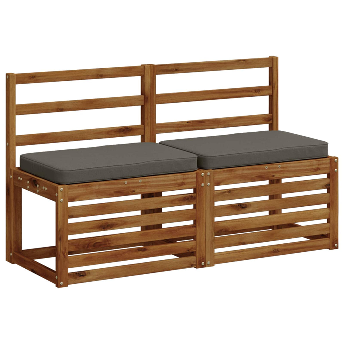 vidaXL Poduszka na ławkę 1-częściowa VUGHT 100% poliester Szary