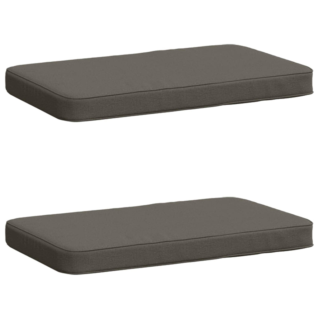 vidaXL Poduszki na ławkę 2-częściowe VUGHT 2 pcs 100% poliester Szary