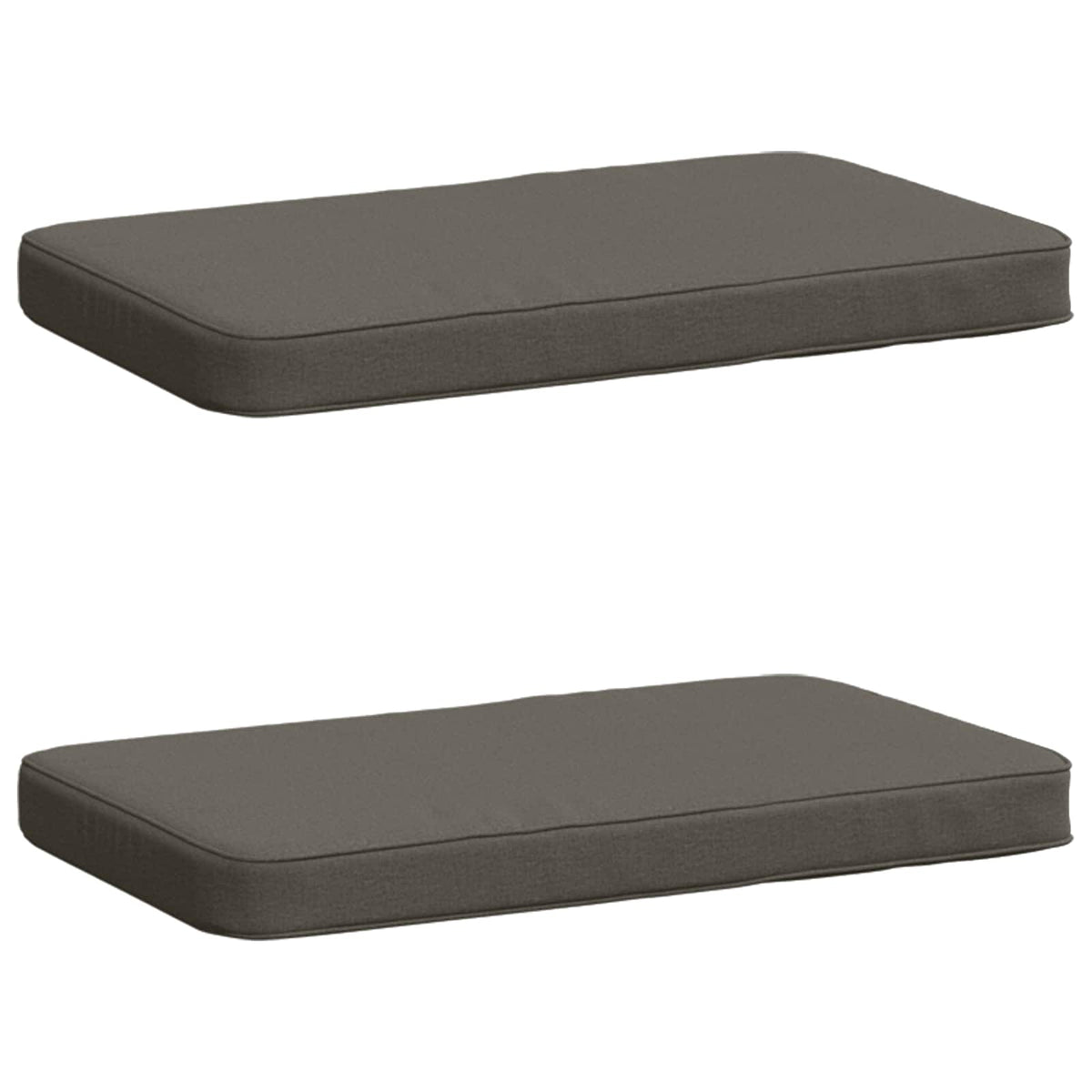 vidaXL Poduszki na ławkę 2-częściowe VUGHT 2 pcs 100% poliester Szary