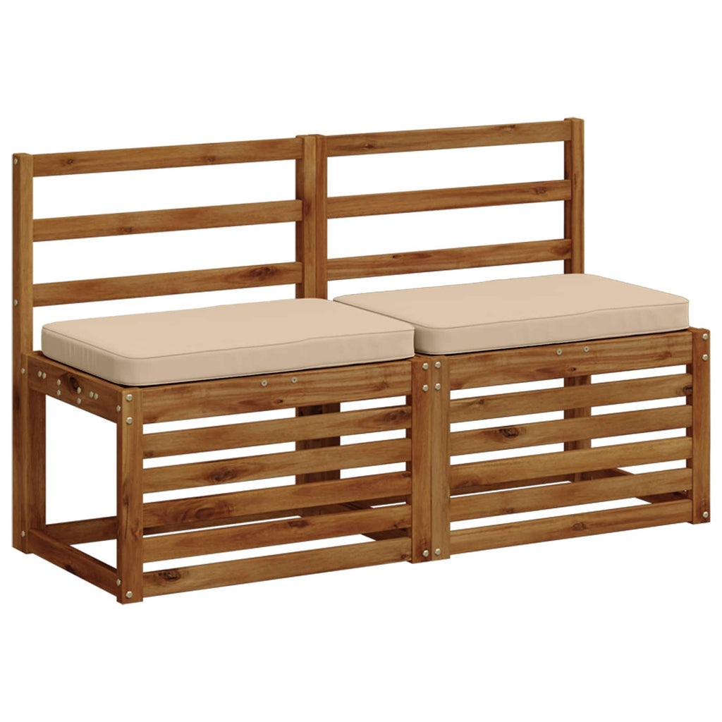 vidaXL Poduszki na ławkę 2-częściowe VUGHT 2 pcs 100% poliester