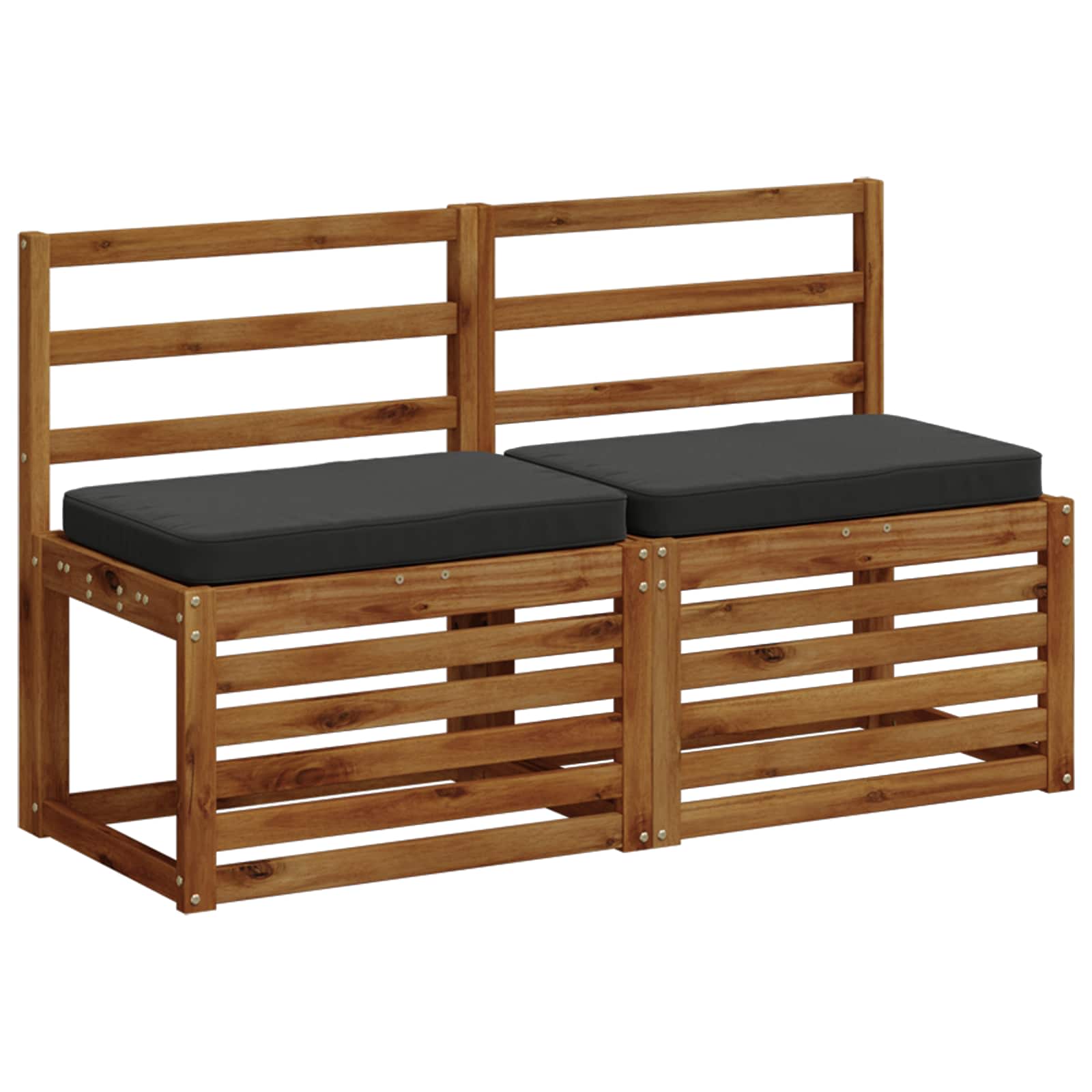 vidaXL Poduszki na ławkę 2-częściowe VUGHT 2 pcs 100% poliester