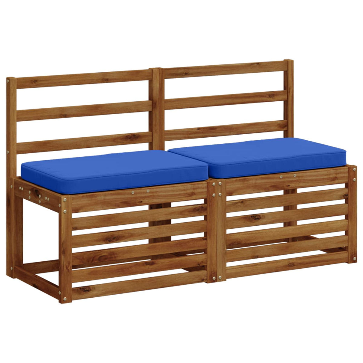 vidaXL Poduszki na ławkę 2-częściowe VUGHT 2 pcs 100% poliester