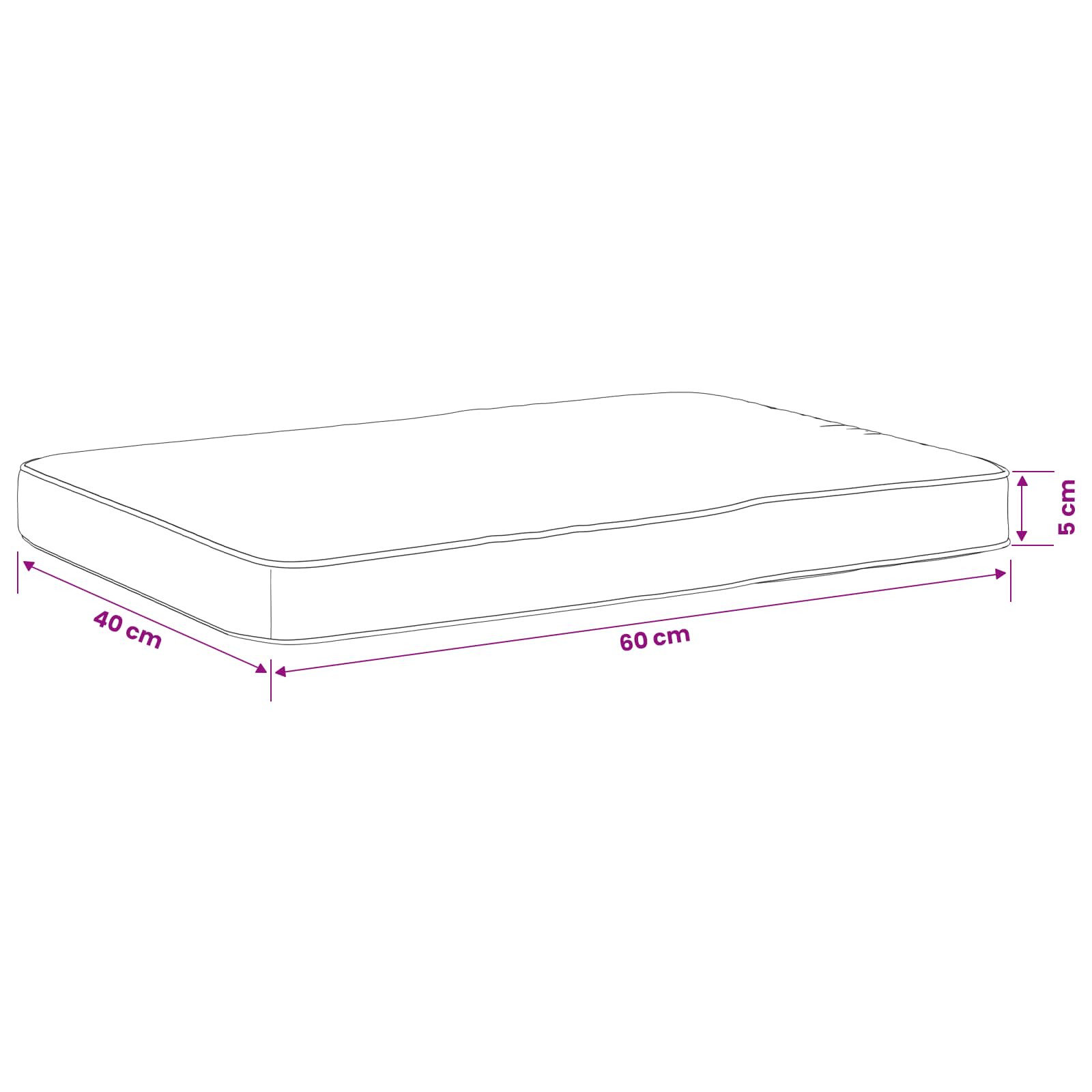 vidaXL Poduszki na ławkę 2-częściowe VUGHT 2 pcs 100% poliester