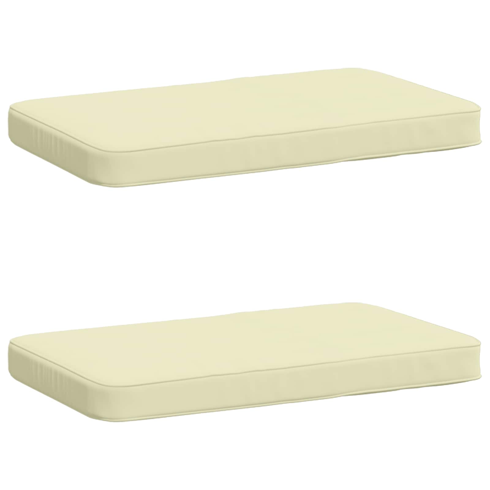 vidaXL Poduszki na ławkę 2-częściowe VUGHT 2 pcs 100% poliester
