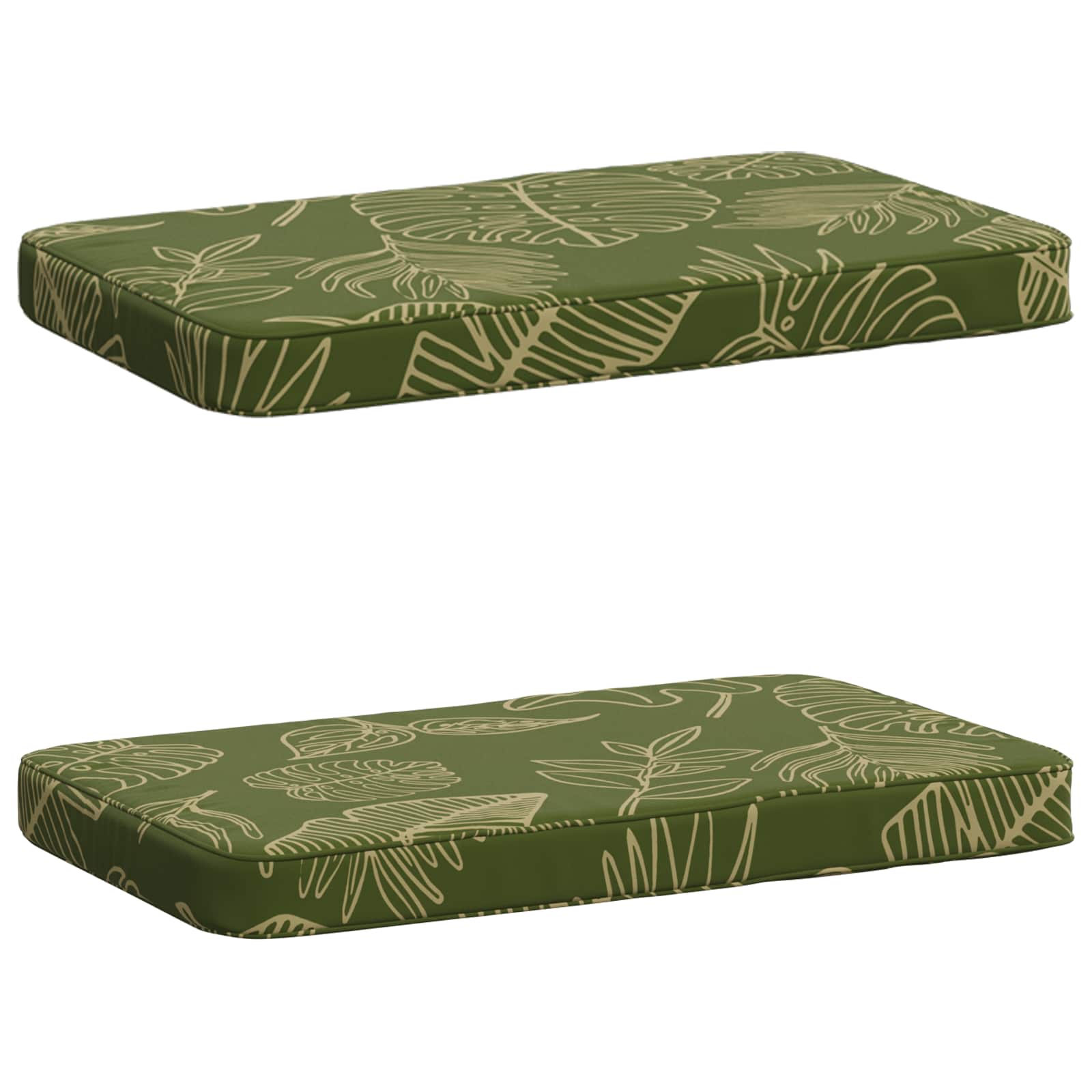 vidaXL Poduszki na ławkę 2-częściowe VUGHT 2 pcs 100% poliester
