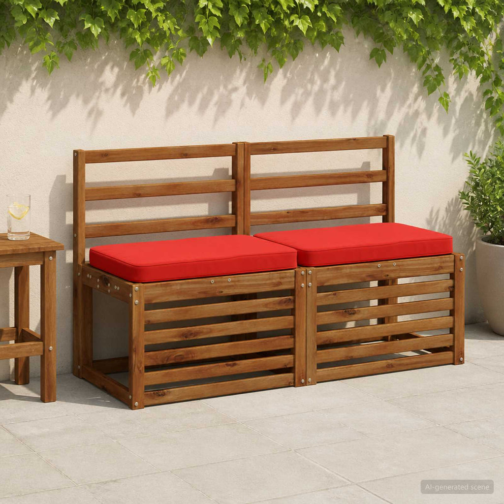 vidaXL Poduszki na ławkę 2-częściowe VUGHT 2 pcs 100% poliester