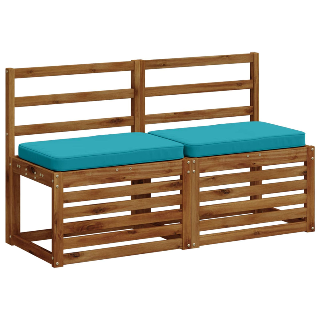 vidaXL Poduszki na ławkę 2-częściowe VUGHT 2 pcs 100% poliester