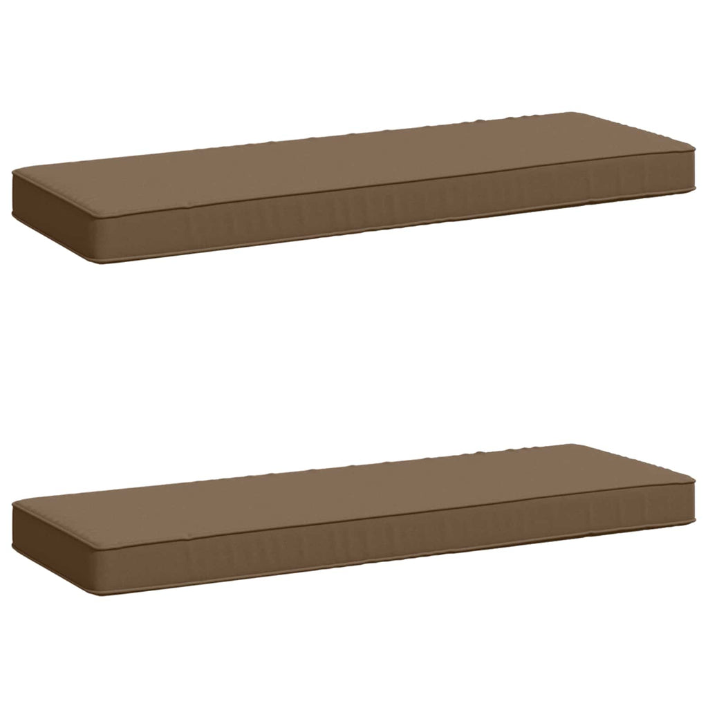 vidaXL Poduszki na ławkę 2-częściowe VUGHT 2 pcs 100% poliester