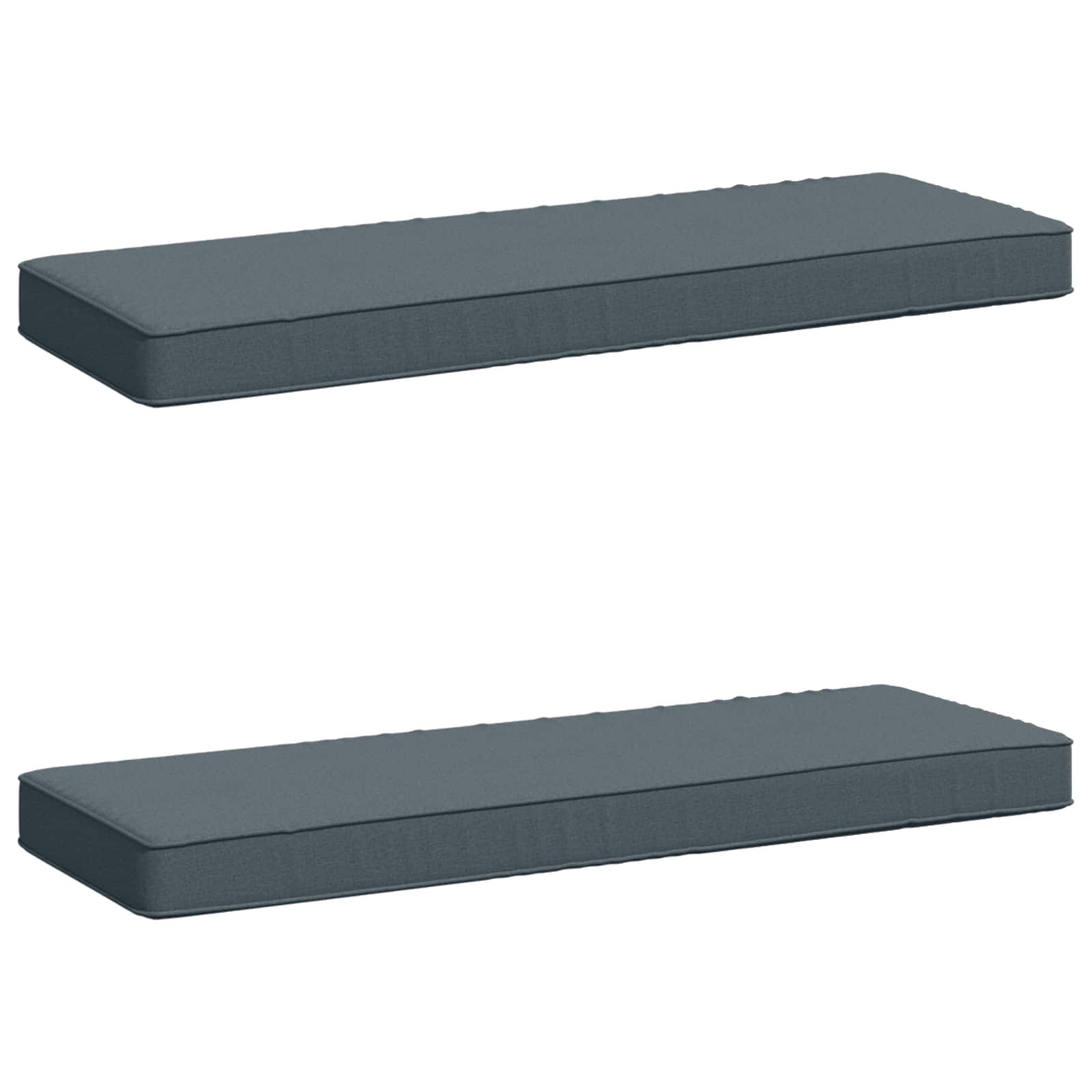 vidaXL Poduszki na ławkę 2-częściowe VUGHT 2 pcs 100% poliester