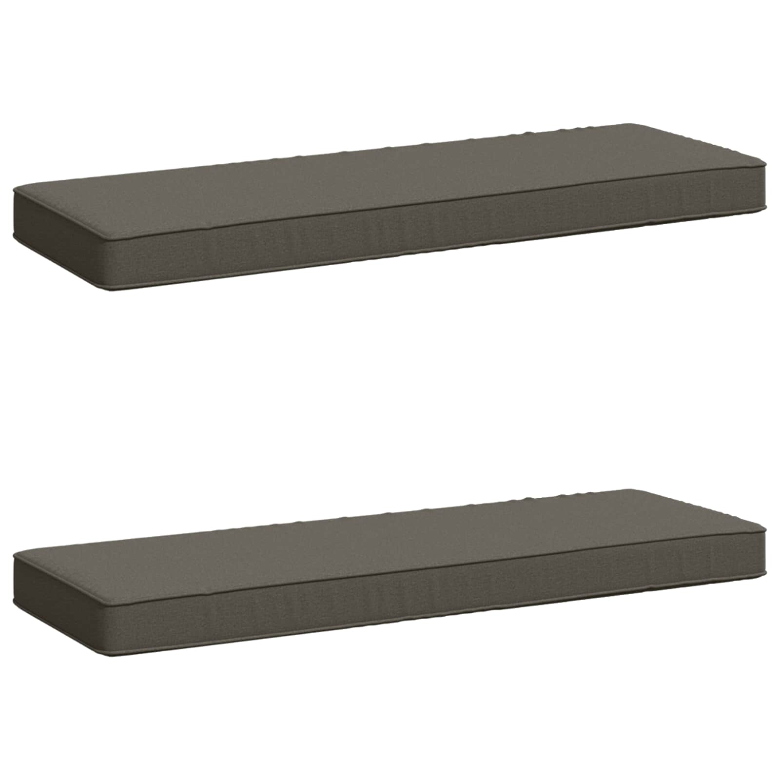 vidaXL Poduszki na ławkę 2-częściowe VUGHT 2 pcs 100% poliester Szary