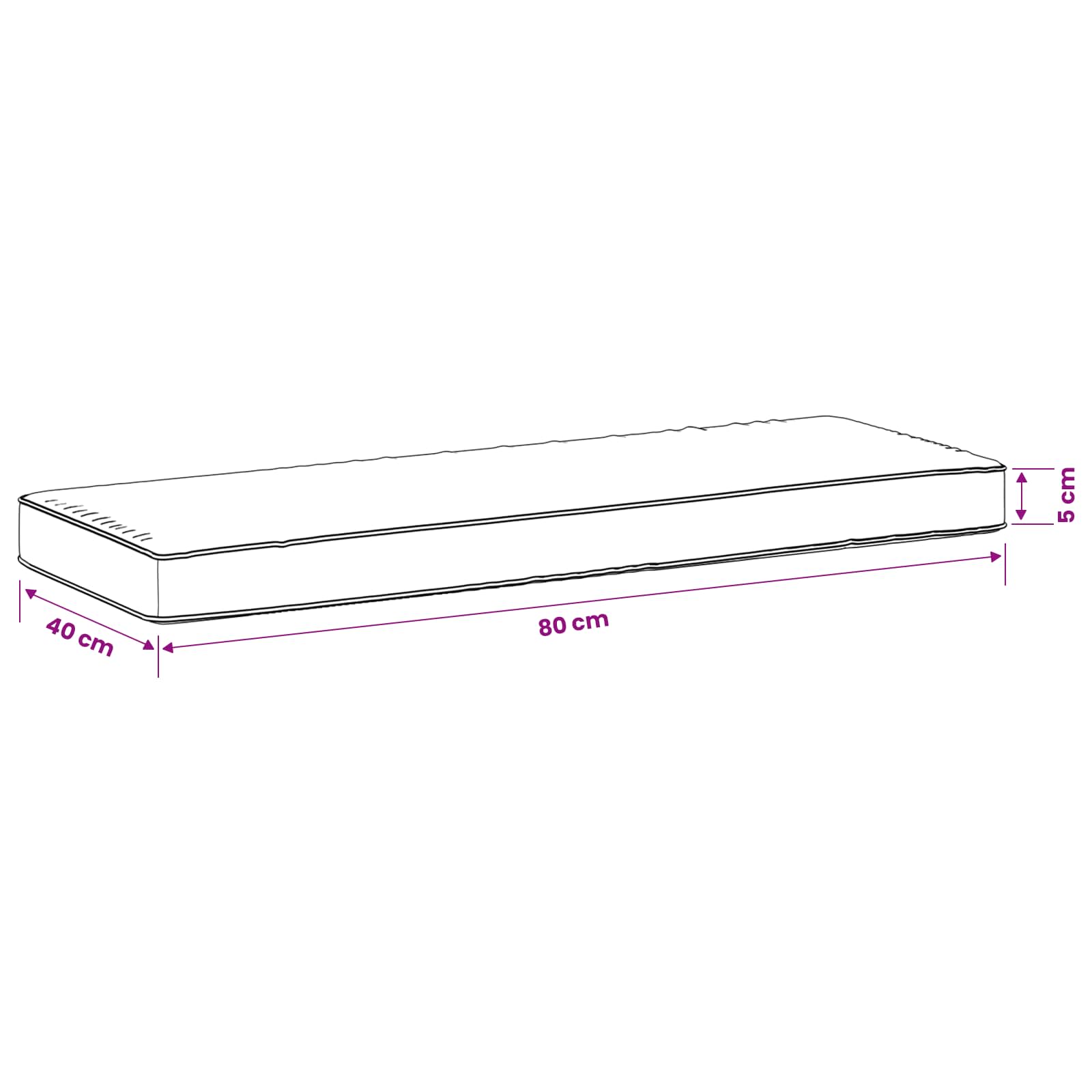 vidaXL Poduszki na ławkę 2-częściowe VUGHT 2 pcs 100% poliester