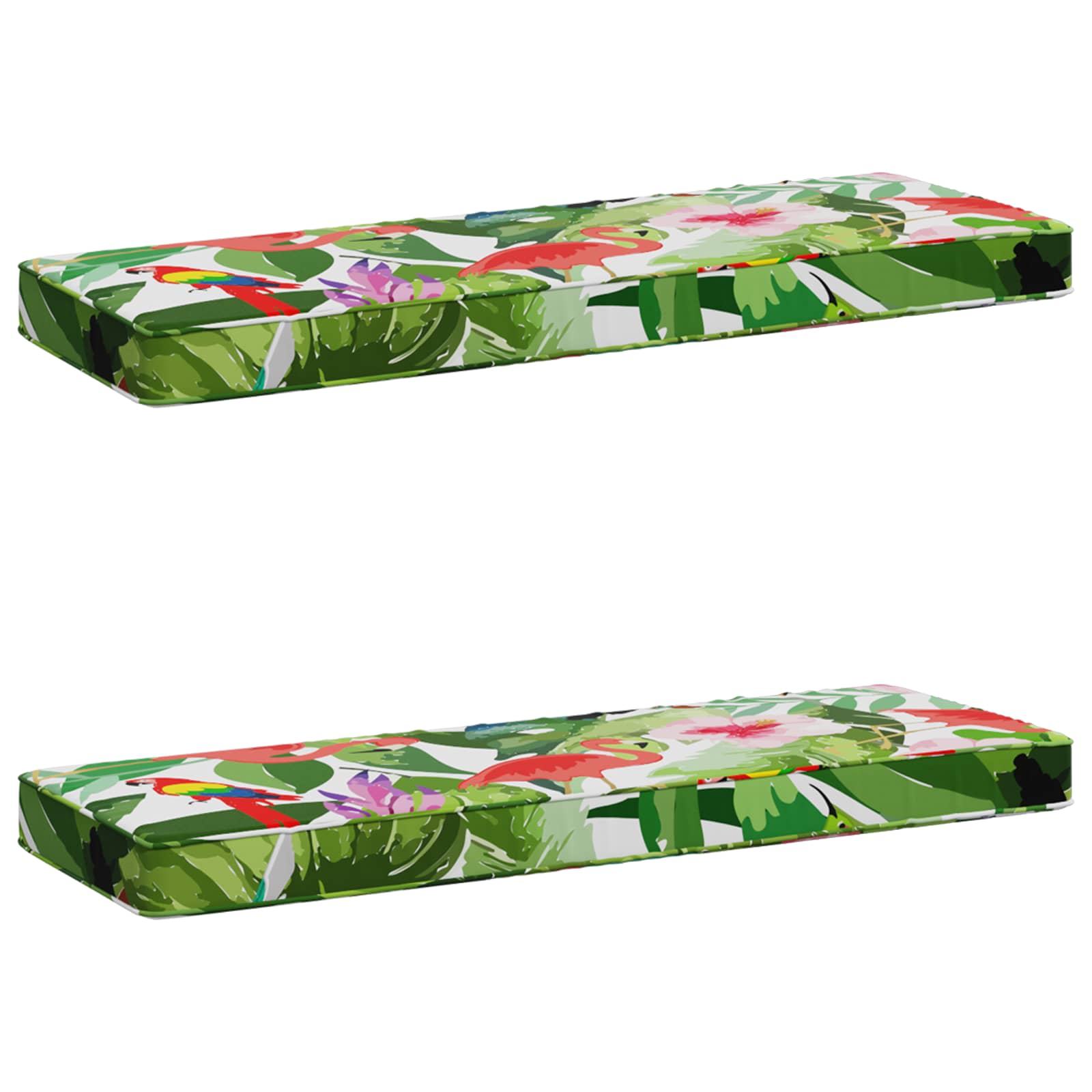 vidaXL Poduszki na ławkę 2-częściowe VUGHT 2 pcs 100% poliester