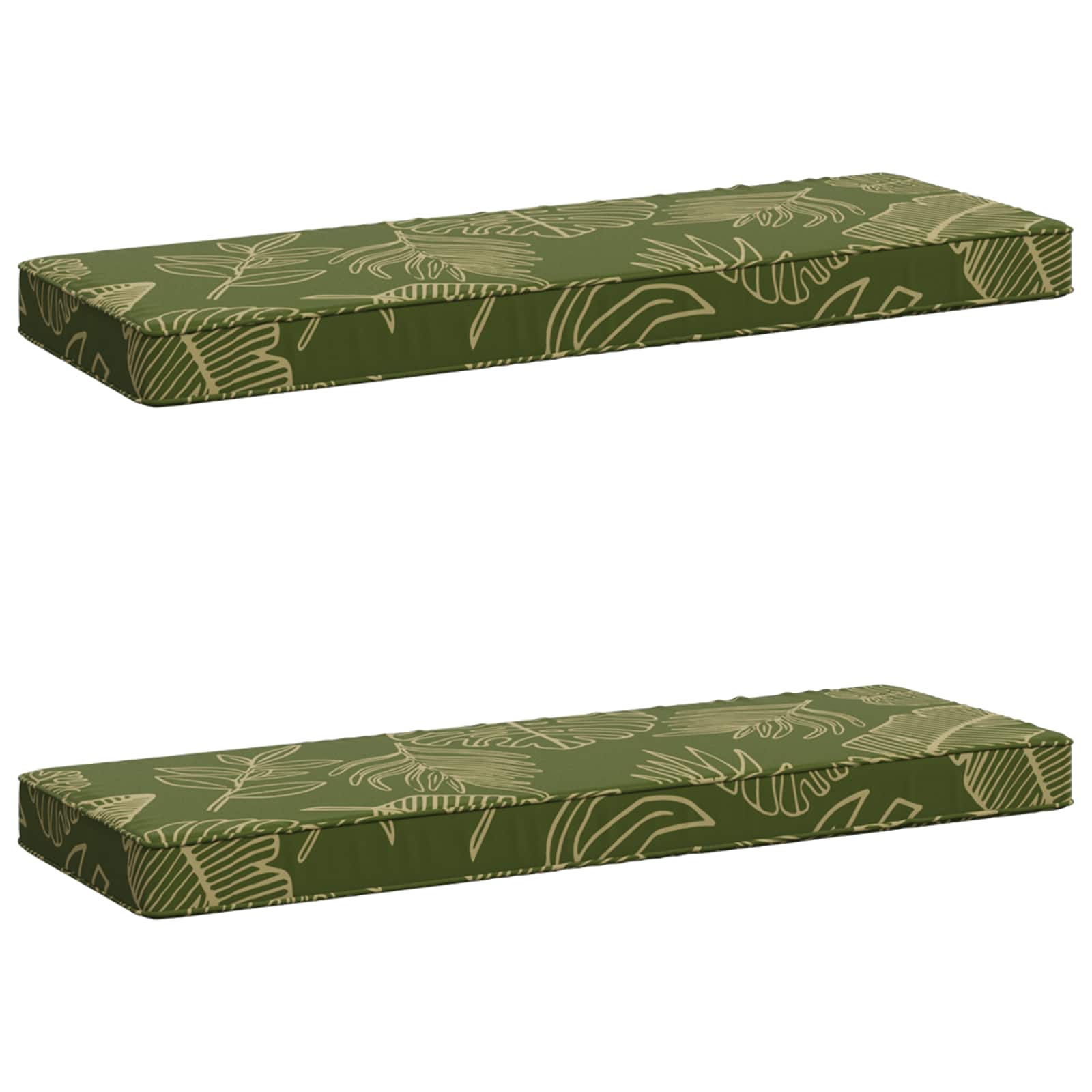 vidaXL Poduszki na ławkę 2-częściowe VUGHT 2 pcs 100% poliester