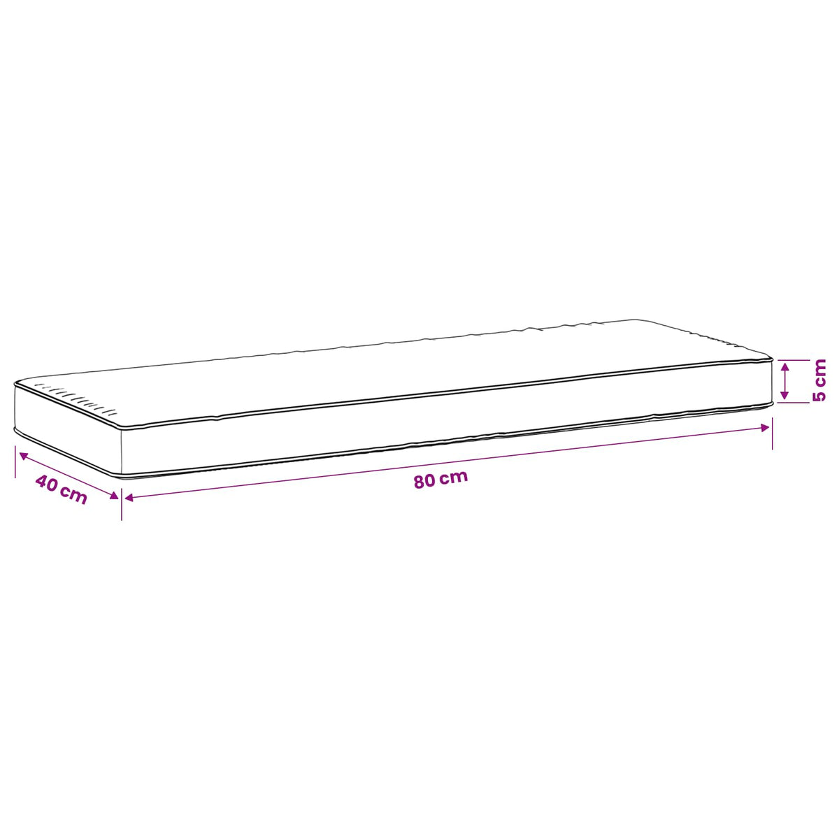 vidaXL Poduszki na ławkę 2-częściowe VUGHT 2 pcs 100% poliester
