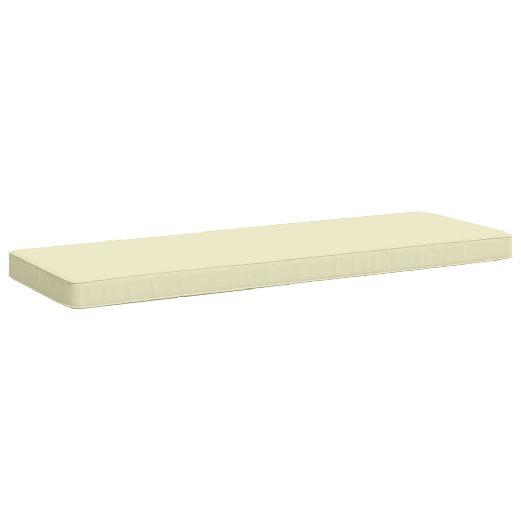 vidaXL Poduszka na ławkę 1-częściowa VUGHT 100% poliester kremowy