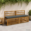 vidaXL Poduszki na ławkę 2-częściowe VUGHT 2 szt. 100% poliester