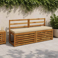 vidaXL Poduszki na ławkę 2-częściowe VUGHT 2 szt. 100% poliester