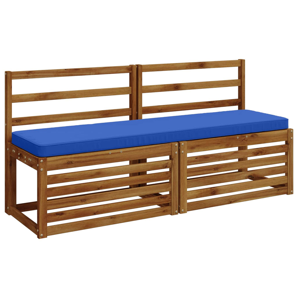 vidaXL Poduszki na ławkę 2-częściowe VUGHT 2 szt. 100% poliester