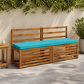 vidaXL Poduszki na ławkę 2-częściowe VUGHT 2 szt. 100% poliester