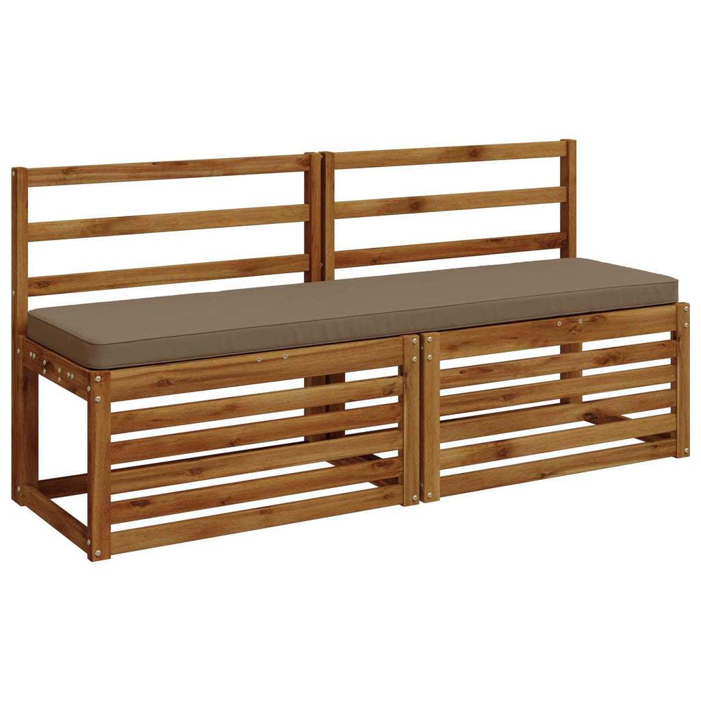 vidaXL Poduszka na ławkę 1-częściowa VUGHT 100% poliester Szarobeżowy