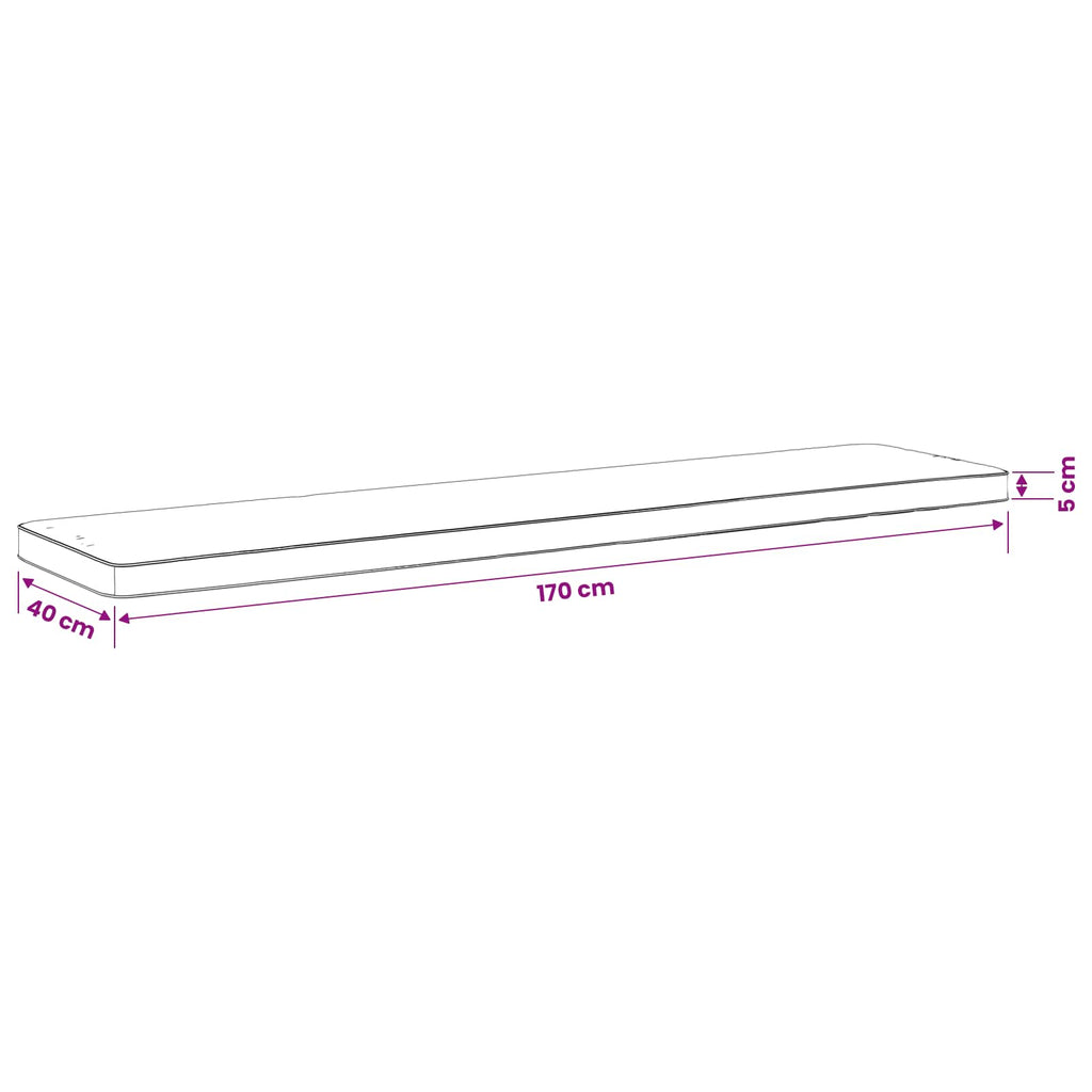 vidaXL Poduszki na ławkę 2-częściowe VUGHT 2 szt. 100% poliester