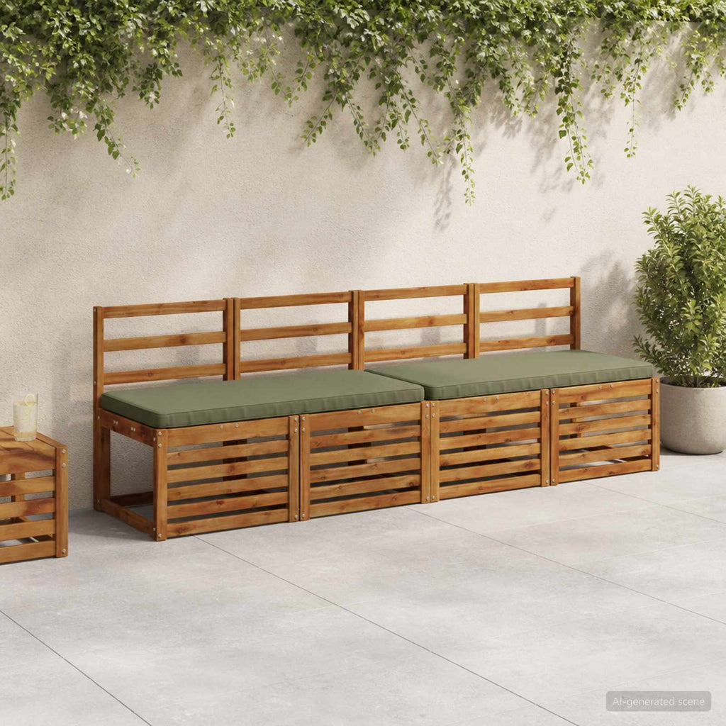 vidaXL Poduszki na ławkę 2-częściowe VUGHT 2 szt. 100% poliester