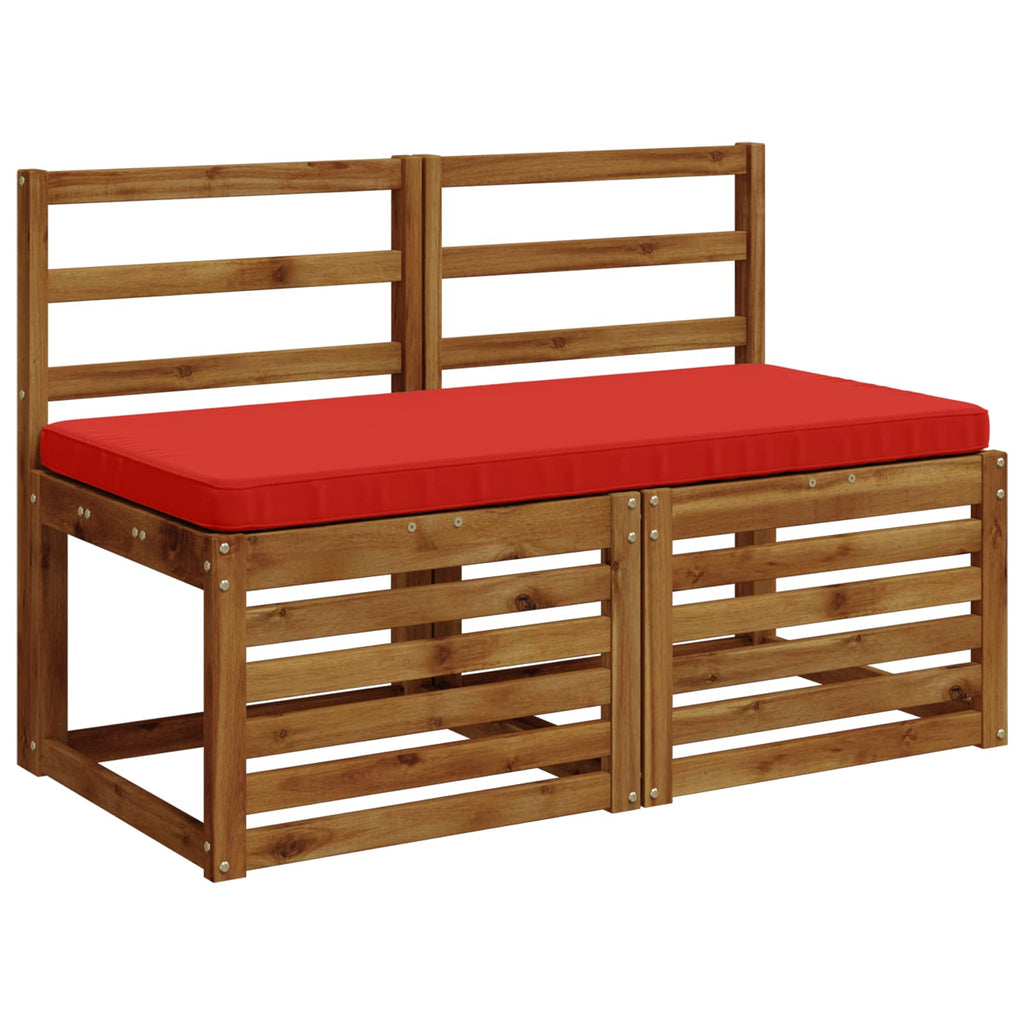 vidaXL Poduszka na ławkę 1-częściowa VUGHT 100% poliester czerwony