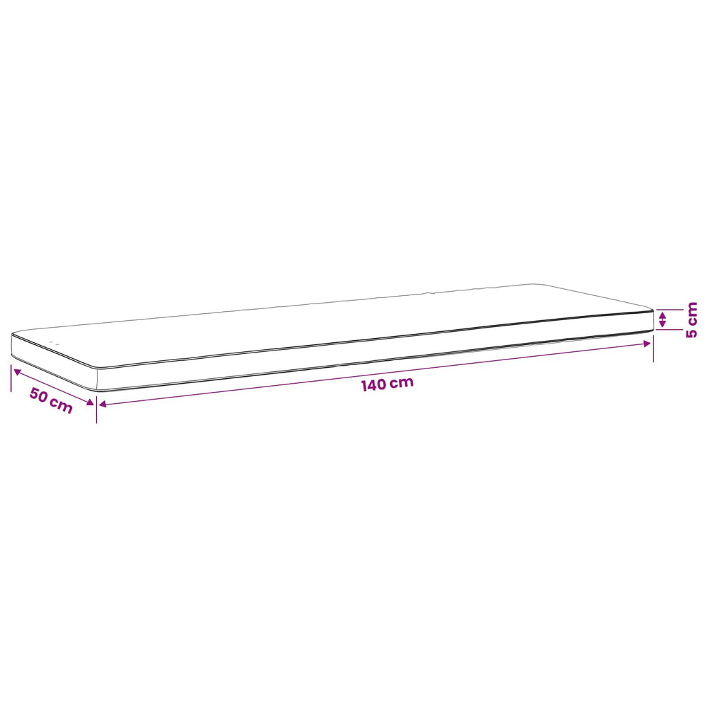 vidaXL Poduszka na ławkę 1-częściowa VUGHT 100% poliester