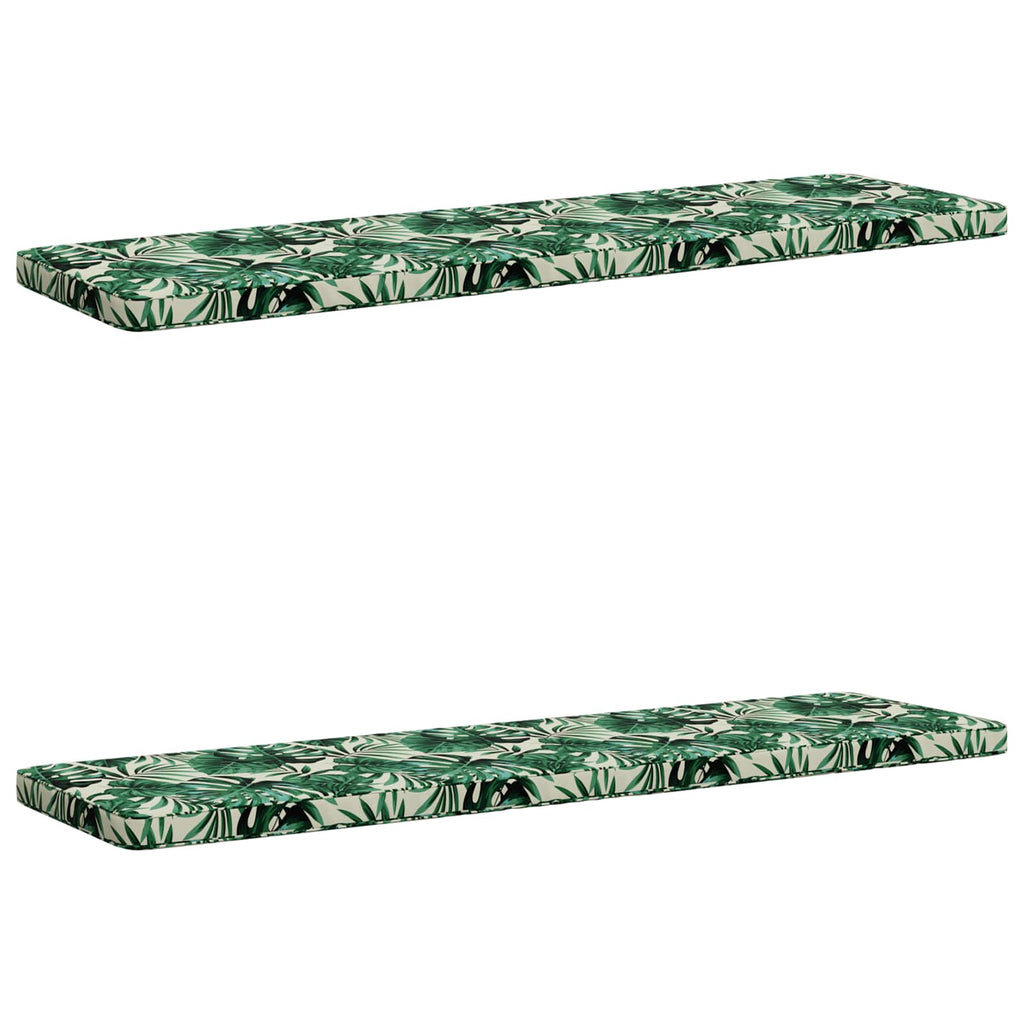 vidaXL Poduszki na ławkę 2-częściowe VUGHT 2 szt. 100% poliester
