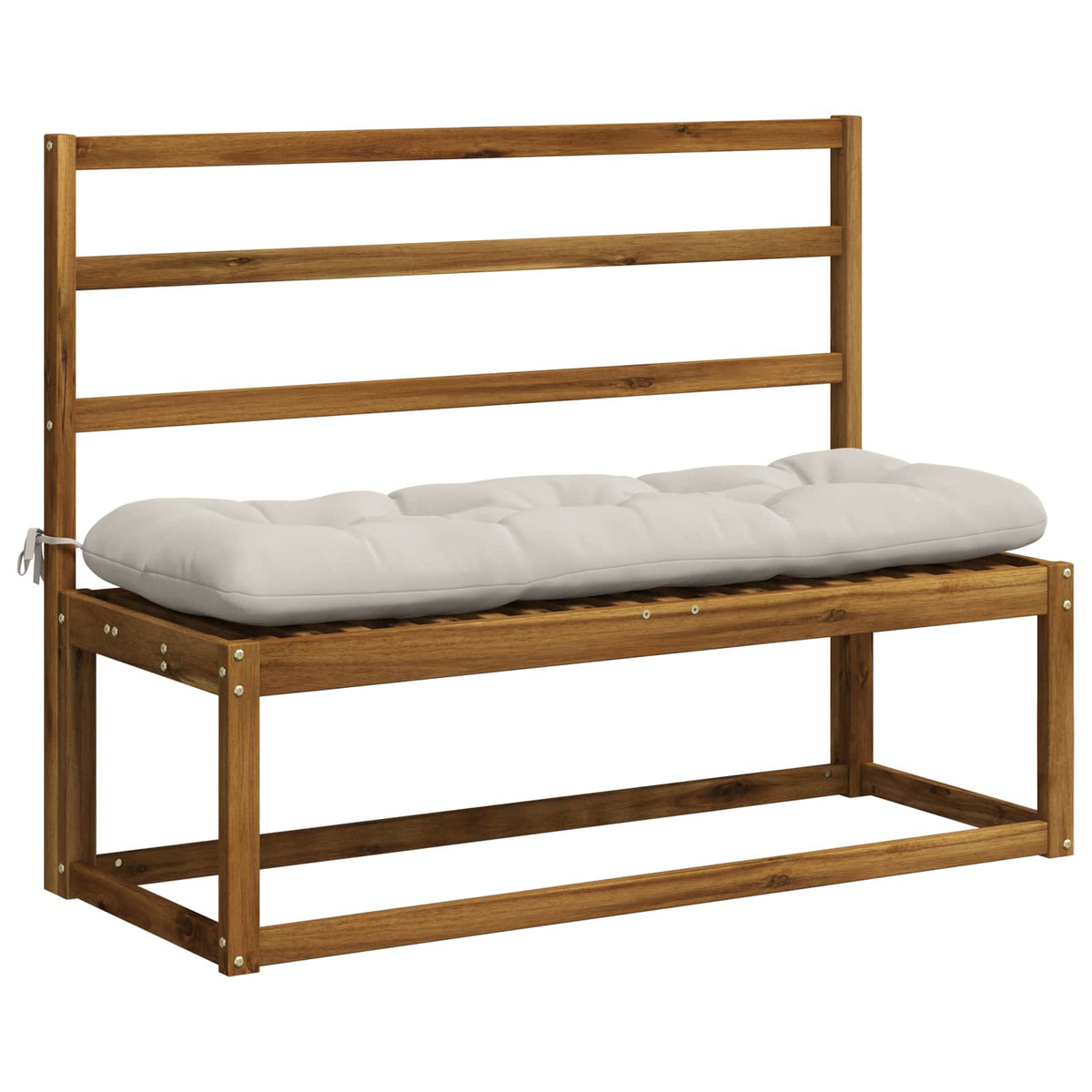 vidaXL Poduszka na ławkę VIANEN 100% poliester Biały 100 x 40 x 12 cm
