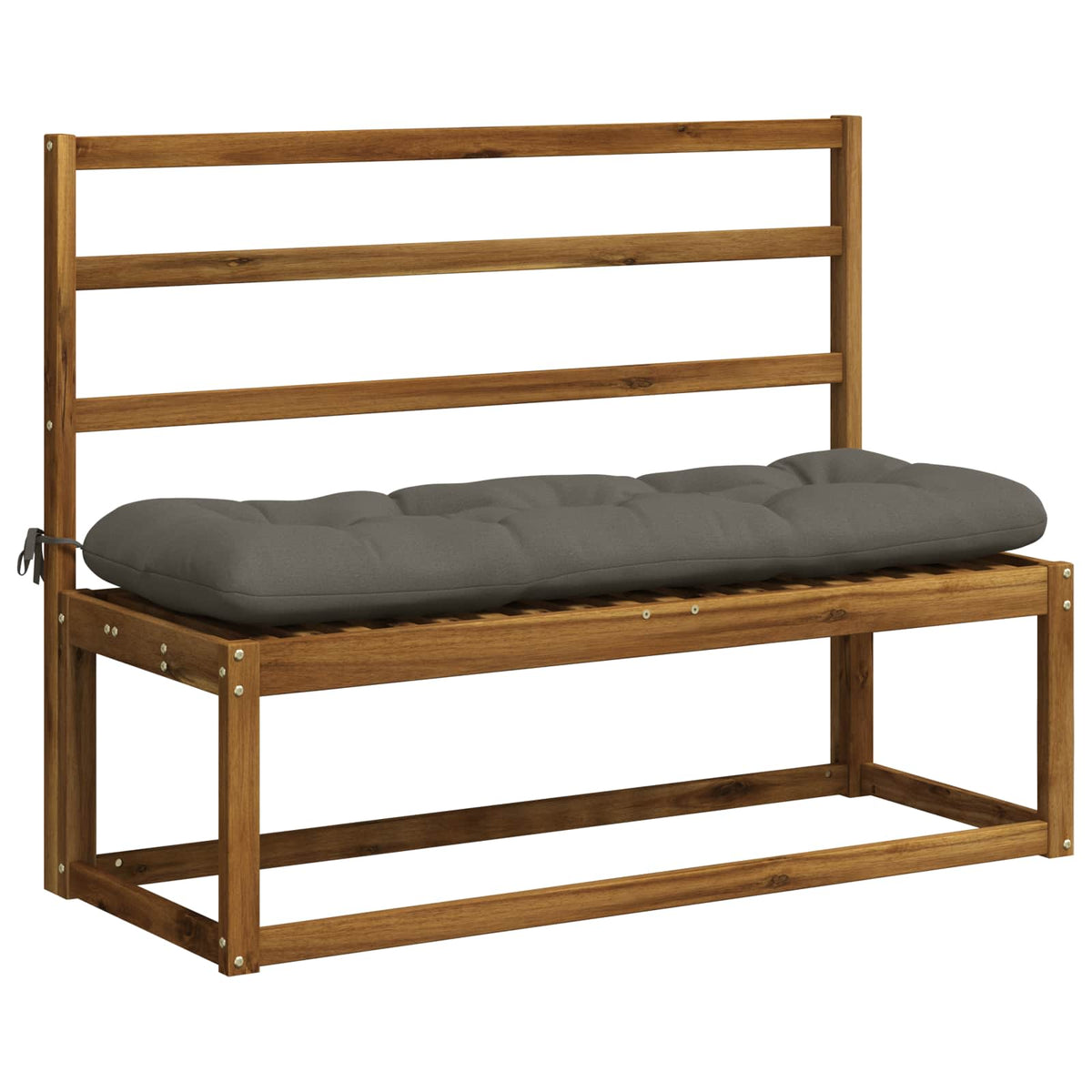 vidaXL Poduszka na ławkę VIANEN 100% poliester Szary 100 x 40 x 12 cm