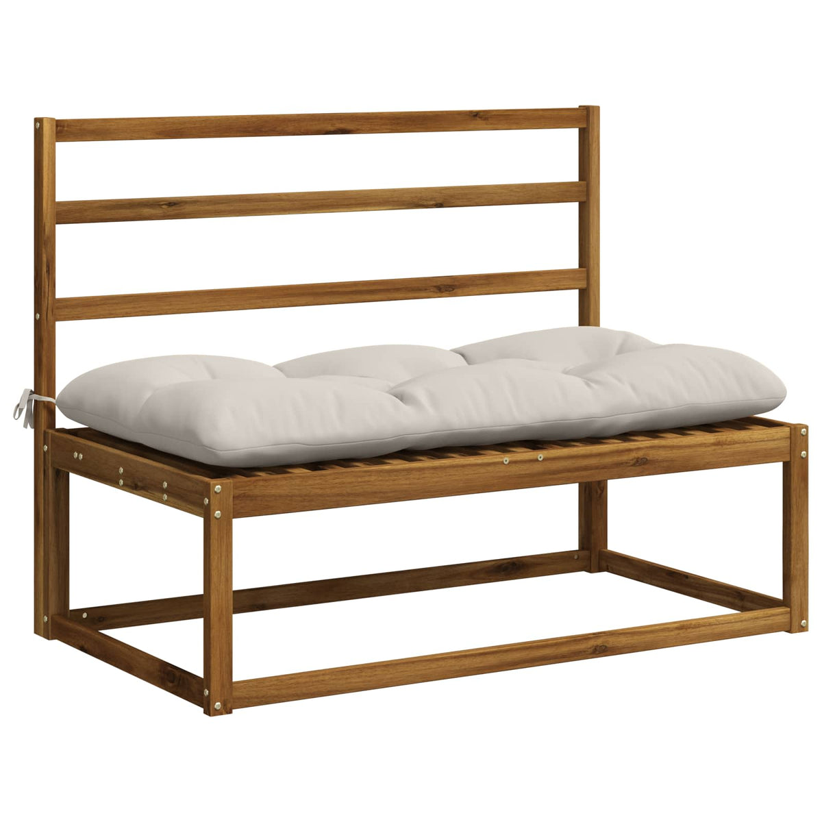 vidaXL Poduszka na ławkę VIANEN 100% poliester Biały 100 x 60 x 12 cm