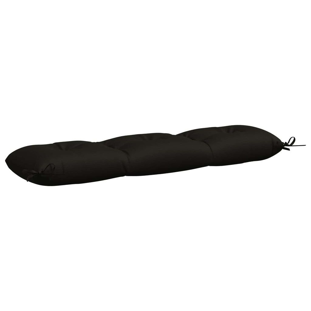 vidaXL Poduszka na ławkę VIANEN 100% poliester Czarny 120 x 30 x 12 cm