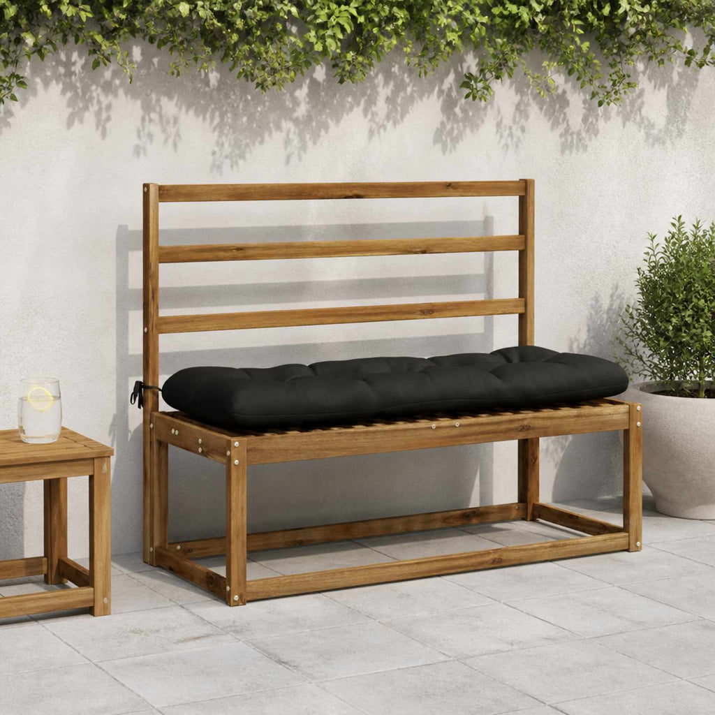 vidaXL Poduszka na ławkę VIANEN 100% poliester Czarny 120 x 40 x 12 cm